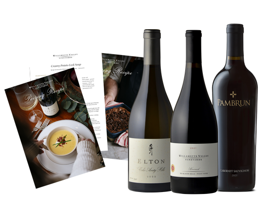 Founders Collection - Three wines and three recipe cards containing recipe's to pair with designed by Executive Winery Chef DJ MacIntyre